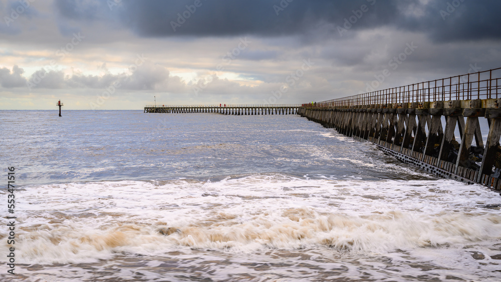 South Pier in Blyth Harbour, which lies about 7 miles north of Tynemouth and has had a very commercial recent past. It sits on the east coast of Northumberland in England