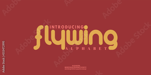 Modern Bold Font. Regular Italic Number Typography urban style alphabet fonts for fashion, sport, technology, digital, movie, logo design, vector illustration