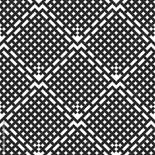 Seamless pattern with lines.Unusual poster Design .Black Vector stripes .Geometric shape. Endless texture 