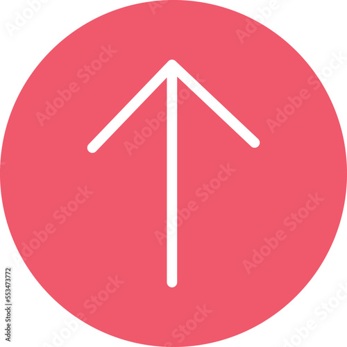 Top Arrow Vector Icon 