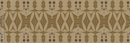 Ethnic ikat prints batik textile seamless pattern digital vector design for Print saree Kurti Borneo Fabric border brush symbols swatches cotton