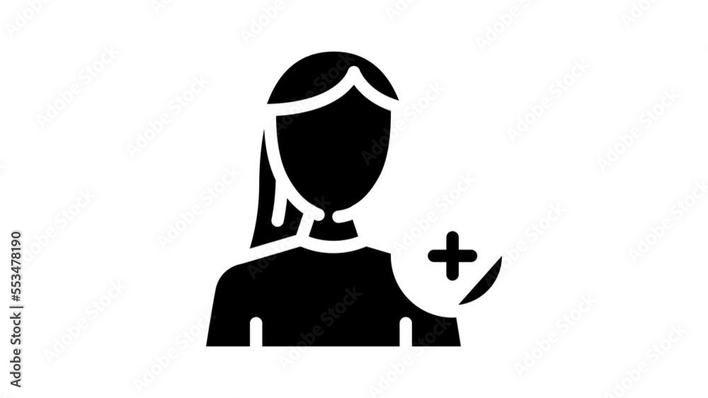 new usel female glyph icon animation new usel female glyph icon animation