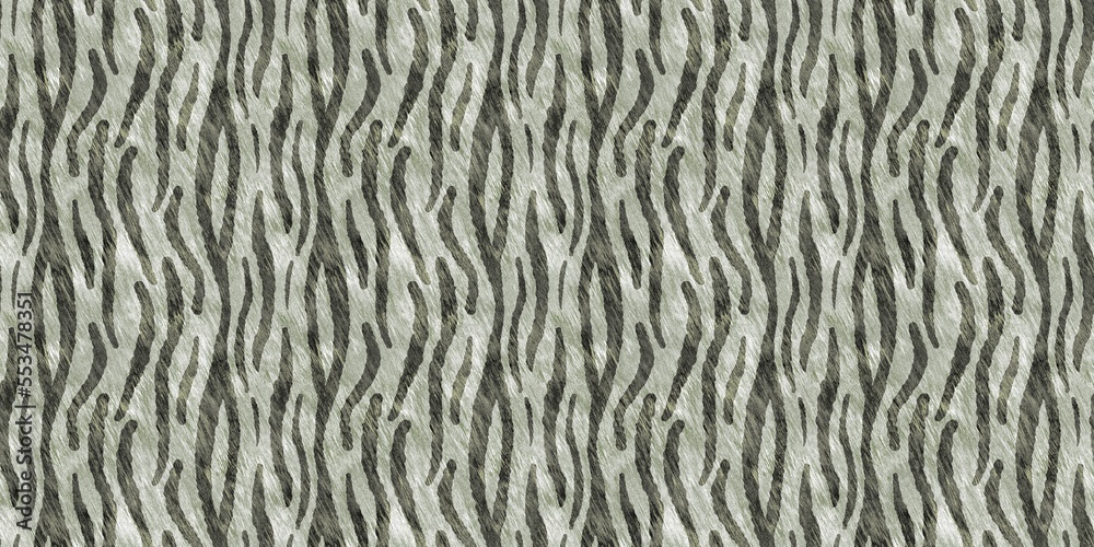 Cute safari wild tiger fur print animal border for babies room decor. Seamless big cat furry green textured gender neutral design. Cute safari wild tiger fur print animal border for babies room decor. Seamless big cat furry green textured gender neutral design.