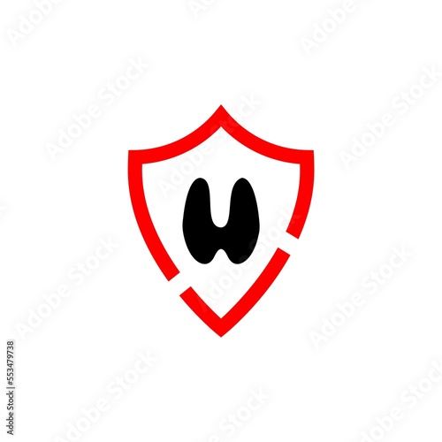 Free Download Thyroid gland editable stroke outline icon isolated on white background - GFXLoad