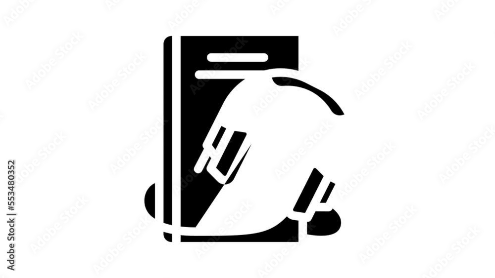 audiobook gadget glyph icon animation audiobook gadget glyph icon animation