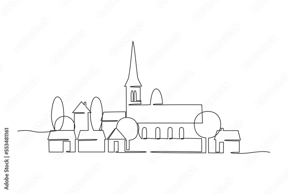 Village en ligne continue