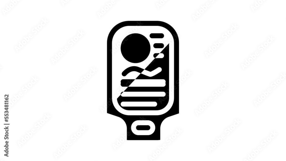 gps hiker device glyph icon animation gps hiker device glyph icon animation