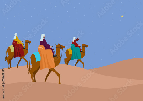 Three Wise Men, journey to Bethlehem