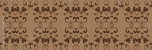 Ikat dots tribal art Seamless Pattern. Ethnic Geometric Batik Ikkat Digital vector textile Design for Prints Fabric saree Mughal brush symbol Swaths texture Kurti Kurtis Kurtas