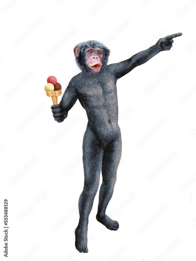 homme , déguisé, habillé, en chimpanzé, montrant, glace, crème, été, délicieuse, jouet, sympathique, déguisement, en animaux, homme , déguisé, habillé, en chimpanzé, montrant, glace, crème, été, délicieuse, jouet, sympathique, déguisement, en animaux,