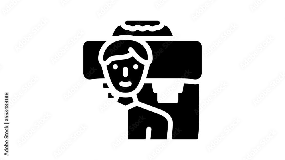 business case expertise glyph icon animation business case expertise glyph icon animation