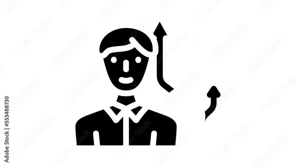 different directions of sales glyph icon animation different directions of sales glyph icon animation