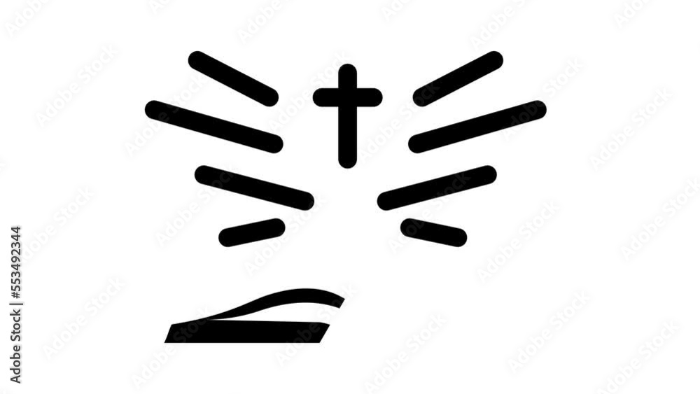 bible holy book glyph icon animation bible holy book glyph icon animation
