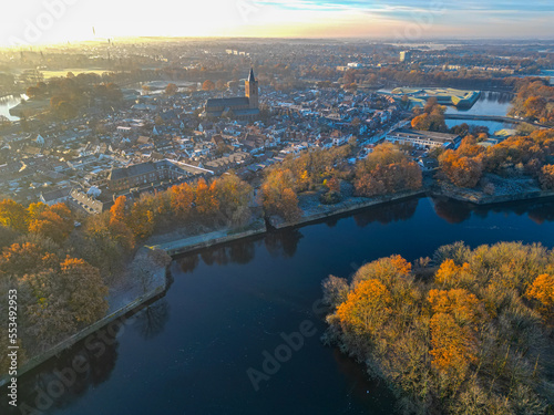 Historic fortress Naarden-Vesting in the winter