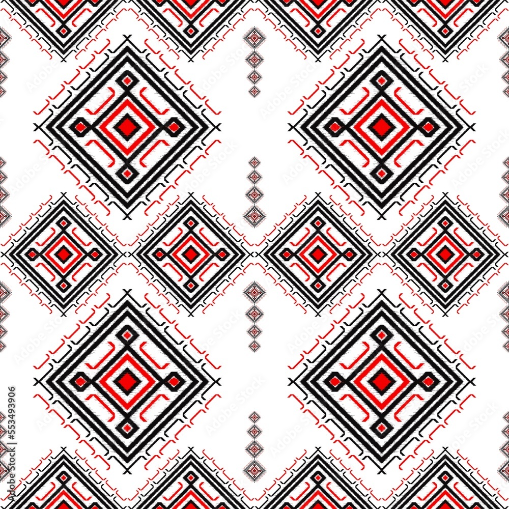 custom made wallpaper toronto digitalBlack and red line drawings, art, design, square pattern for use as background, white background.
