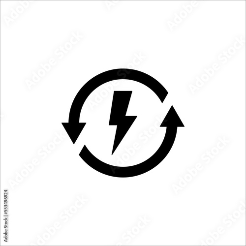Free Download Lightning, electric power vector logo design element. Energy and thunder electricity symbol concept. - GFXLoad