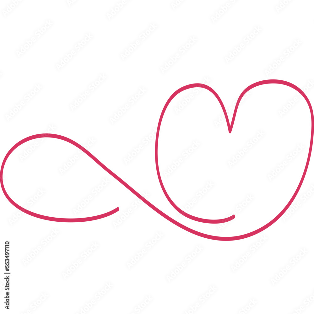 Tangled grungy round hand drawn thin line drawing, freehand drawn heart shape. doodle heart. Heartbeat and love. the word love in heart cute. for decorating the wedding ornament for valentine's day.