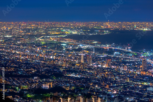 兵庫県 神戸 掬星台からの夜景