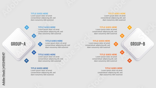 Process Workflow, Dos and Don'ts, Comparison Chart Infographic Template Design