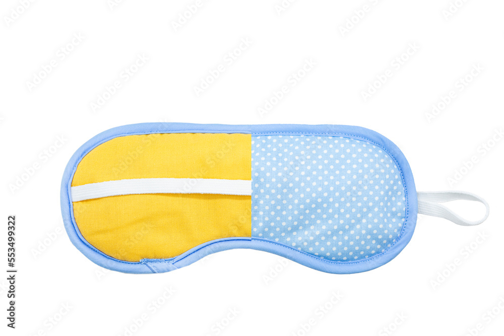 Sleep mask and lavender products for healthy sleep on textile background. Healthy night sleep concept Sleep mask and lavender products for healthy sleep on textile background. Healthy night sleep concept