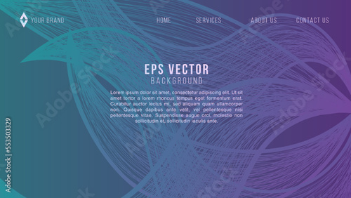 Dark Blue Wavy Shape Web Design Abstract Background EPS 10 Vector For Website, Landing Page, Home Page, Web Page