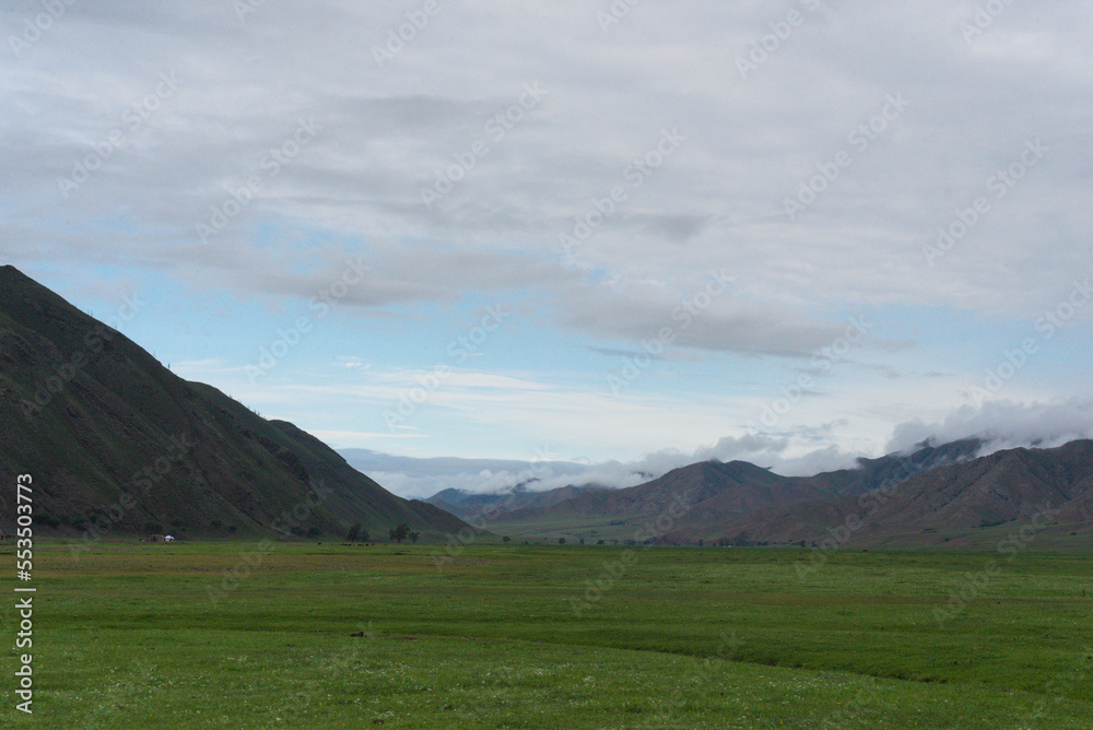 landscape with clouds