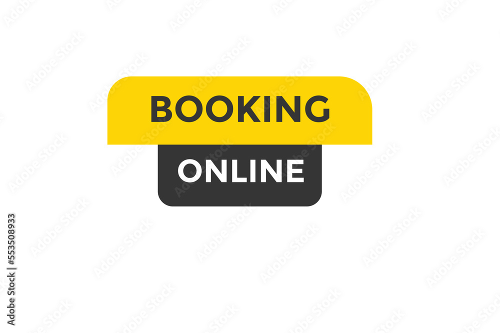 Booking online button web banner template Vector Illustration
Booking online button web banner template Vector Illustration