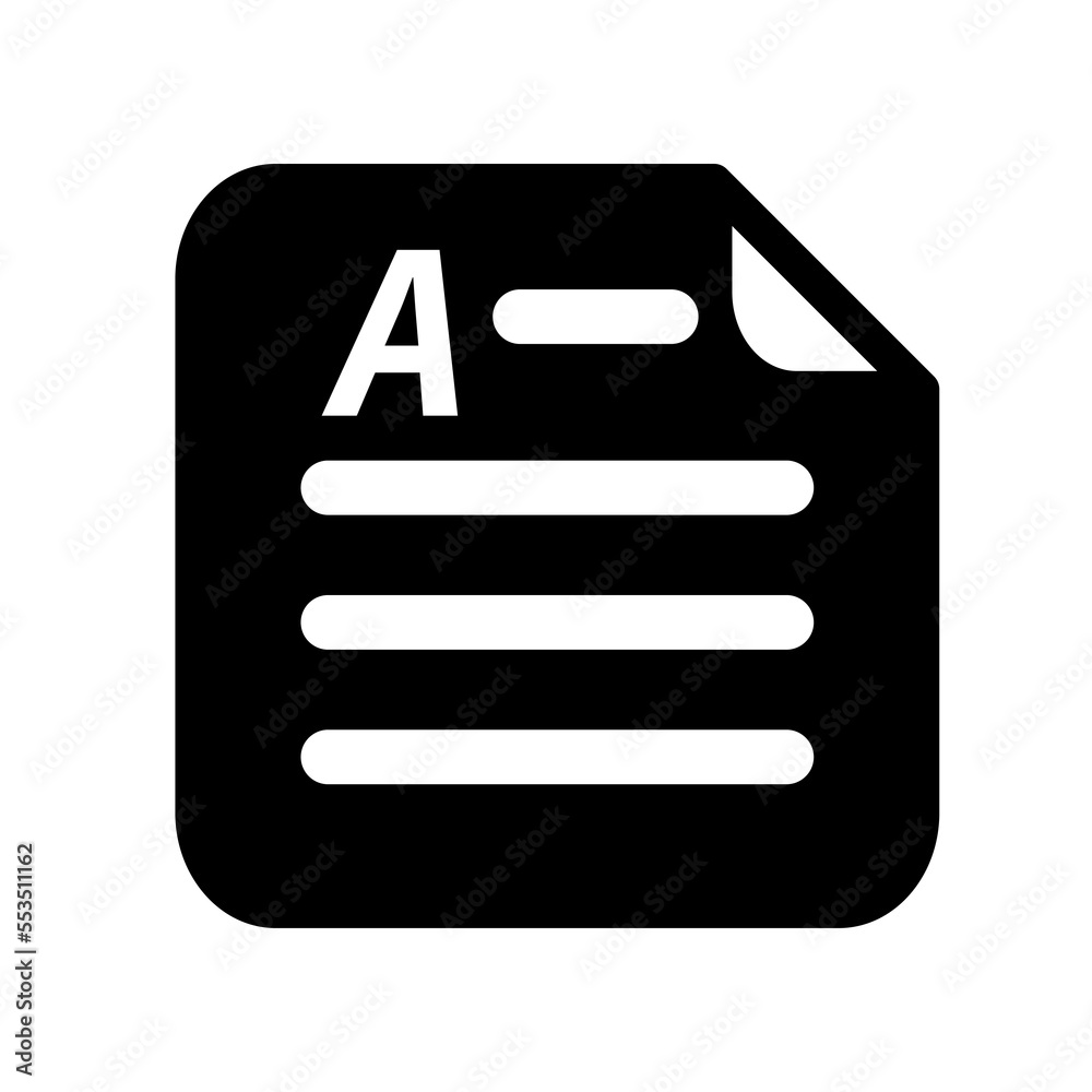 Document icon template