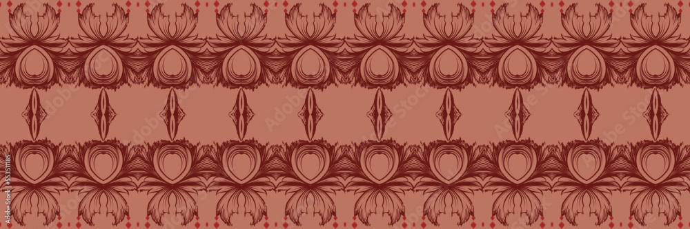 Batik Textile Motif ikat seamless pattern digital vector design for Print saree Kurti Borneo Fabric border brush symbols swatches party wear Batik Textile Motif ikat seamless pattern digital vector design for Print saree Kurti Borneo Fabric border brush symbols swatches party wear