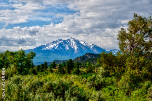 Colorado mountain in the distance