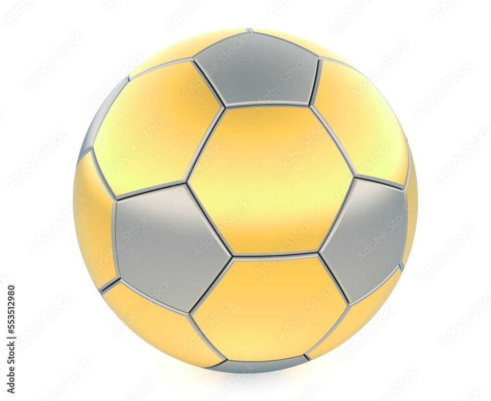 Golden soccer ball