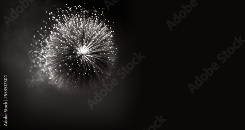 Glamorous New Year background wallpaper with empty black copy space  digital art