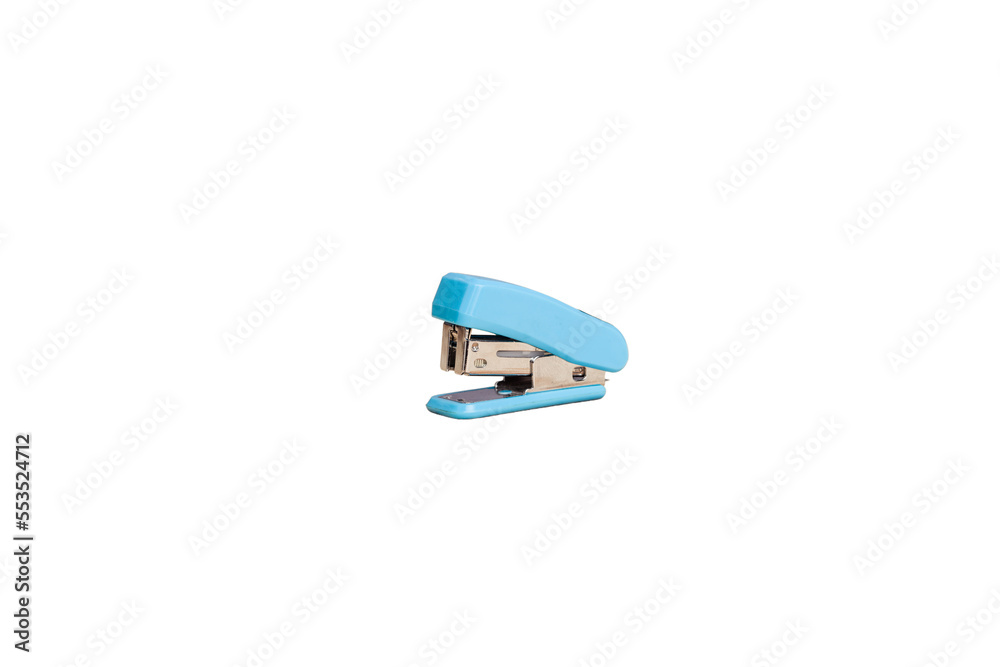 Blue stapler isolated on white background Blue stapler isolated on white background