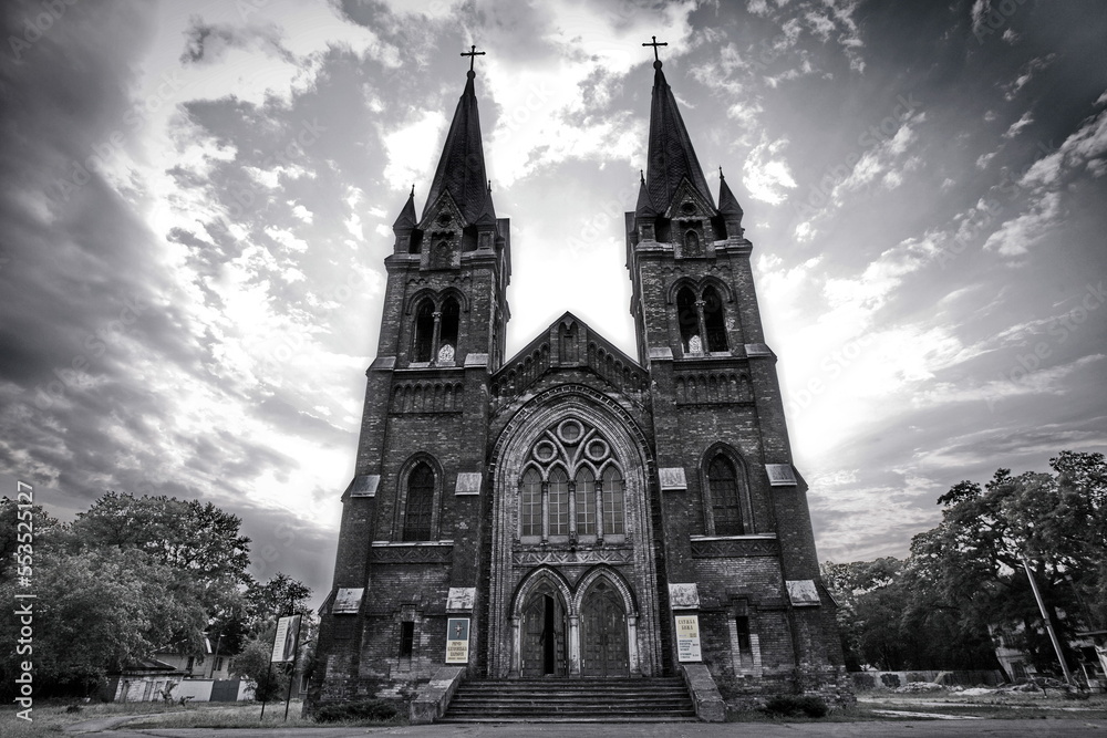 church in the evening