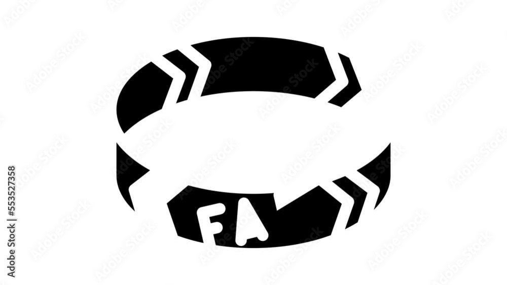 bracelet fan glyph icon animation