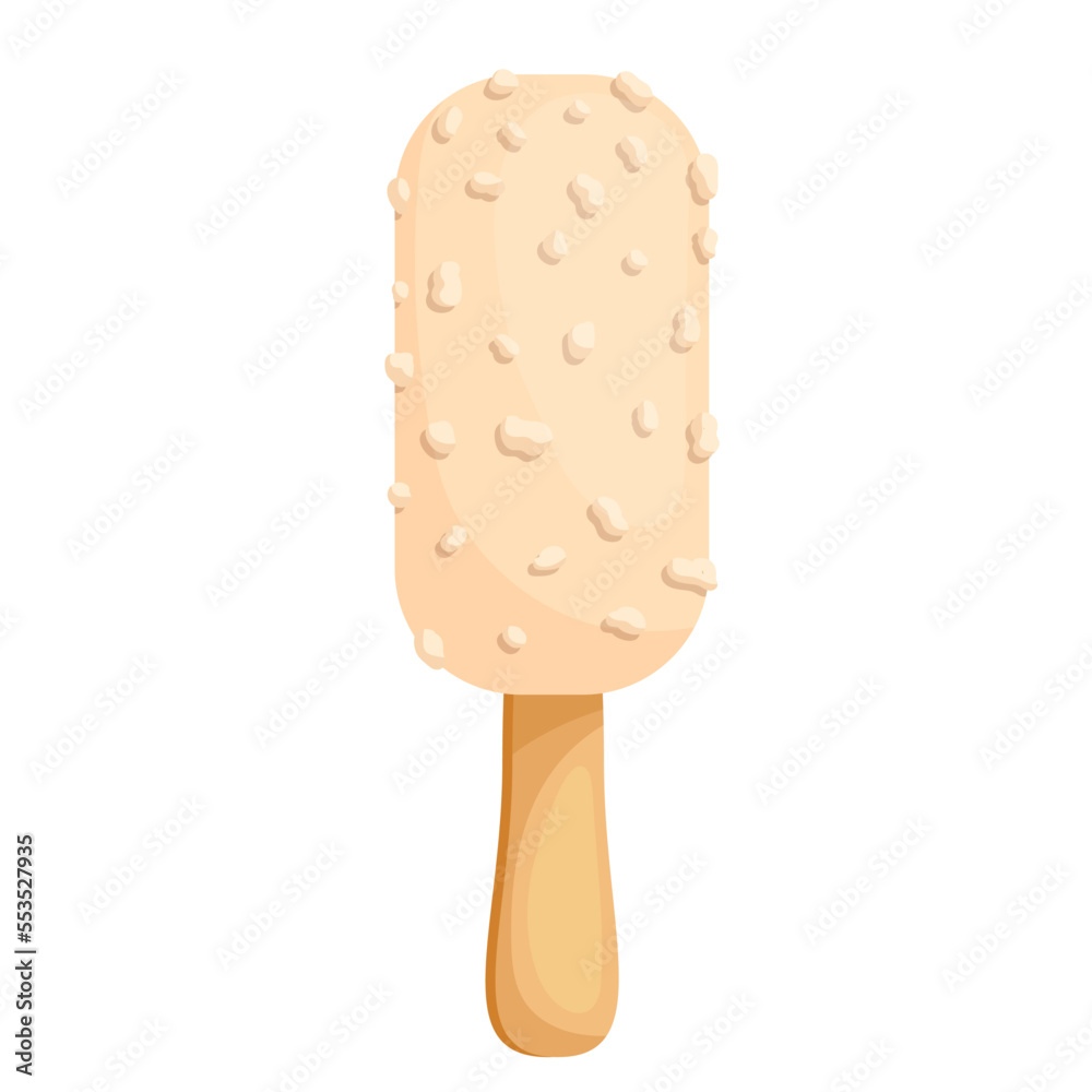 Sweet summer dessert, popsicle on a stick.Vector graphics. Sweet summer dessert, popsicle on a stick.Vector graphics.