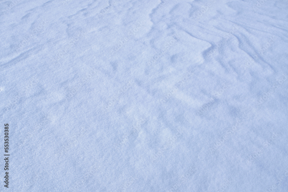 Texture and snow background, snow drifts.