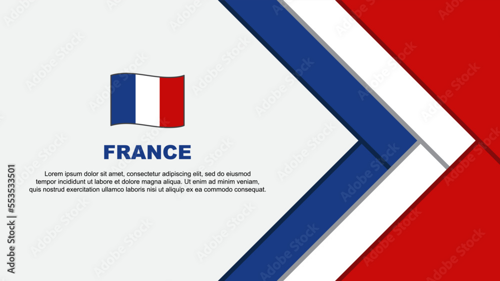 France Flag Abstract Background Design Template. France Independence Day Banner Cartoon Vector Illustration. France Illustration France Flag Abstract Background Design Template. France Independence Day Banner Cartoon Vector Illustration. France Illustration