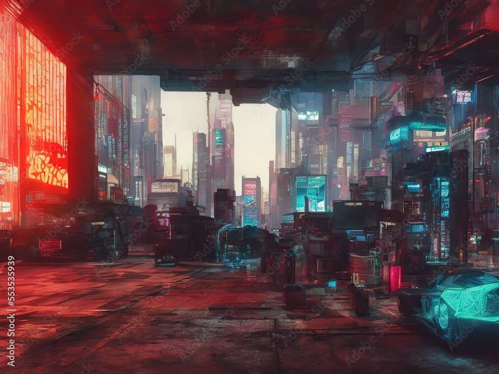 covid in cyberpunk city