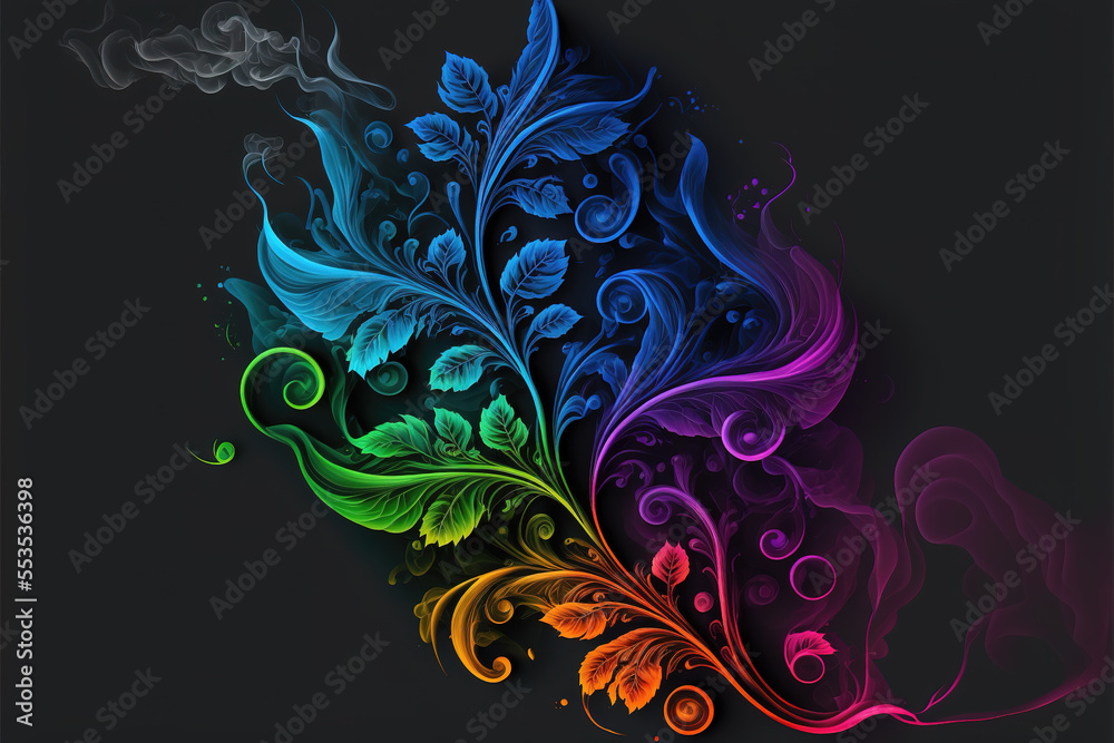 beautiful textiles colors in different styles of smoke waves, generative ai technology beautiful textiles colors in different styles of smoke waves, generative ai technology