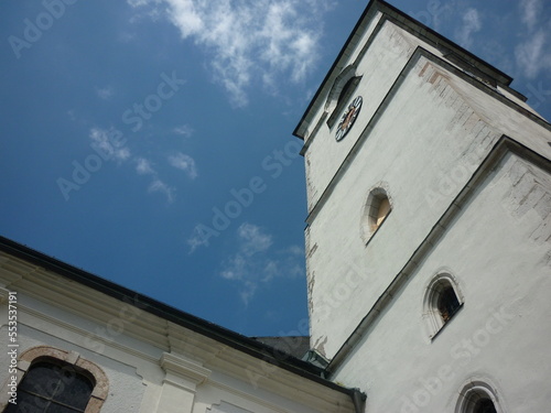 church tower in the sky