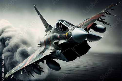 Illustration of Fighter Jet photo