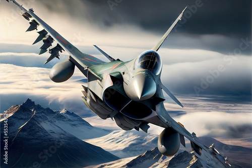 Illustration of Fighter Jet photo