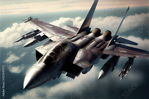 Illustration of Fighter Jet photo