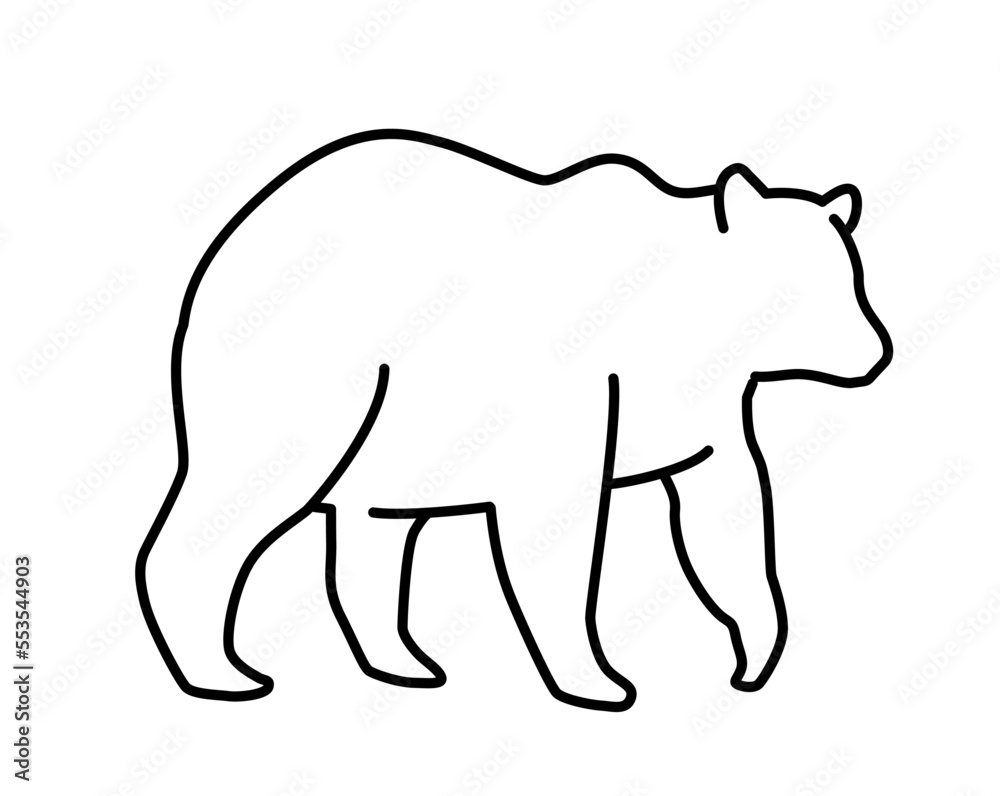 Bear outline icon
