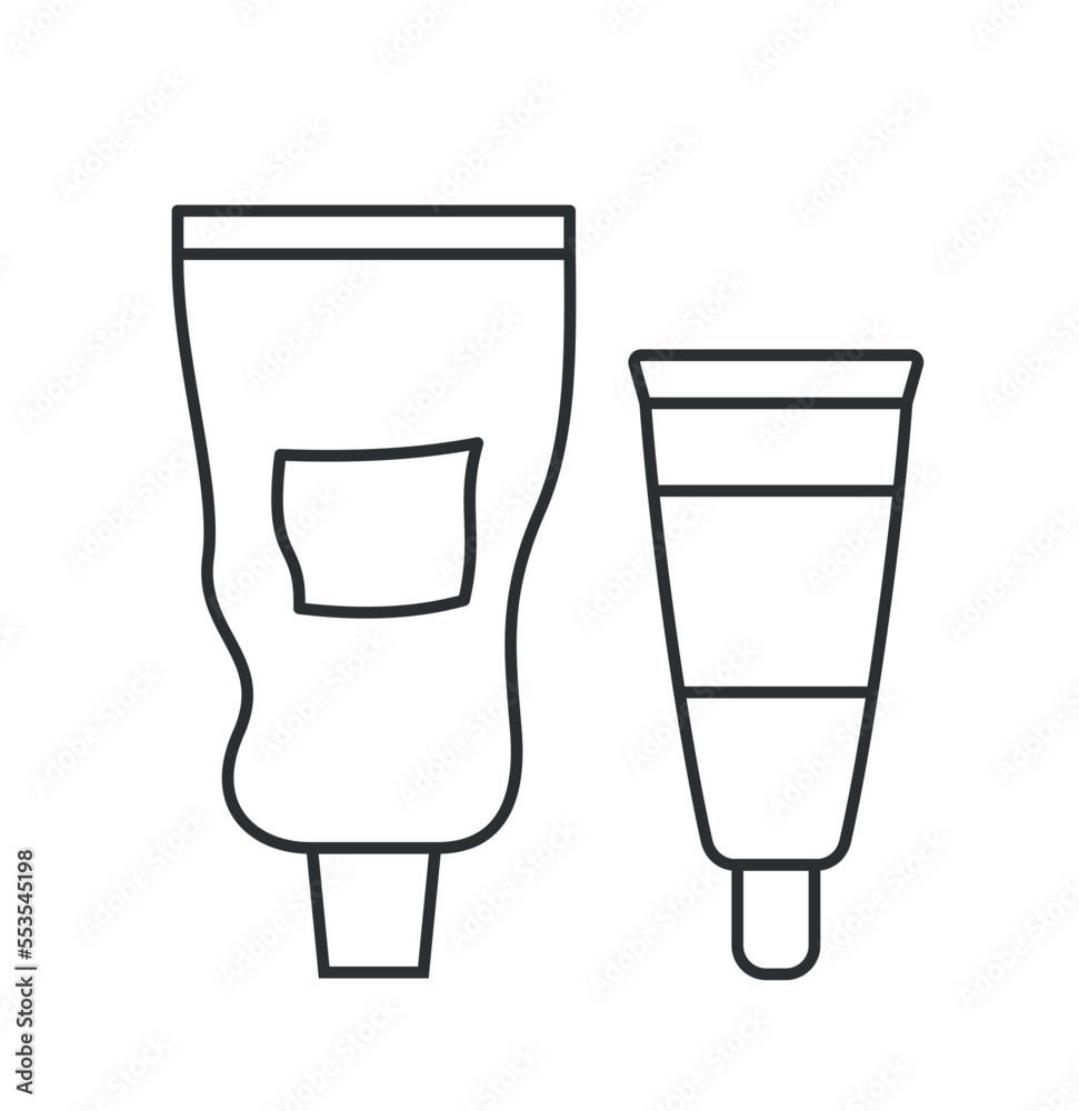 Cosmetic product linear icon Cosmetic product linear icon