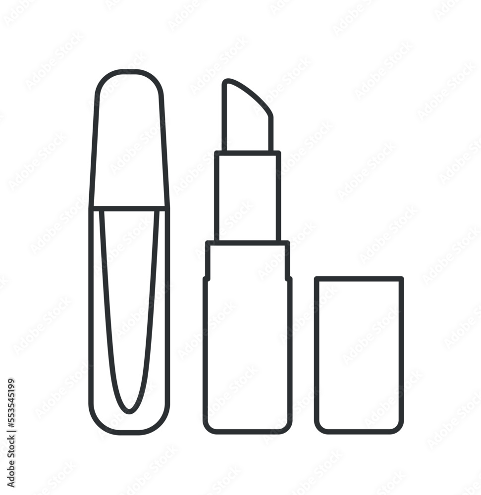 Cosmetic product linear icon Cosmetic product linear icon