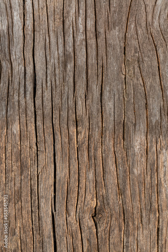 Macro wood background,Old wooden floor with natural cracks,Brown wooden textue