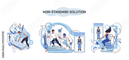 Non standart solution metaphor. Creation of individual decision for integration of disparate production, information and telecommunication systems of customer into single improve management efficiency