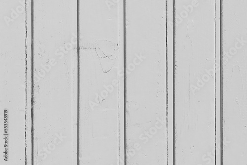 Vertical boards in light gray paint wooden surface texture plank background
